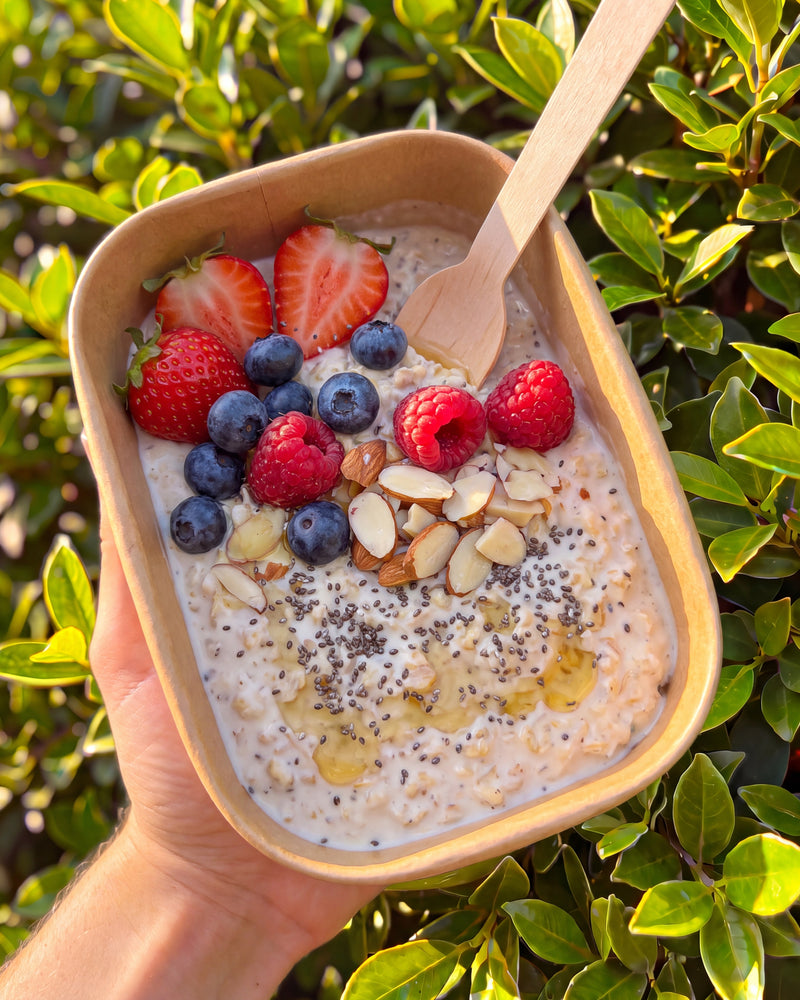 Creamy Summer Berry Overnight Oats