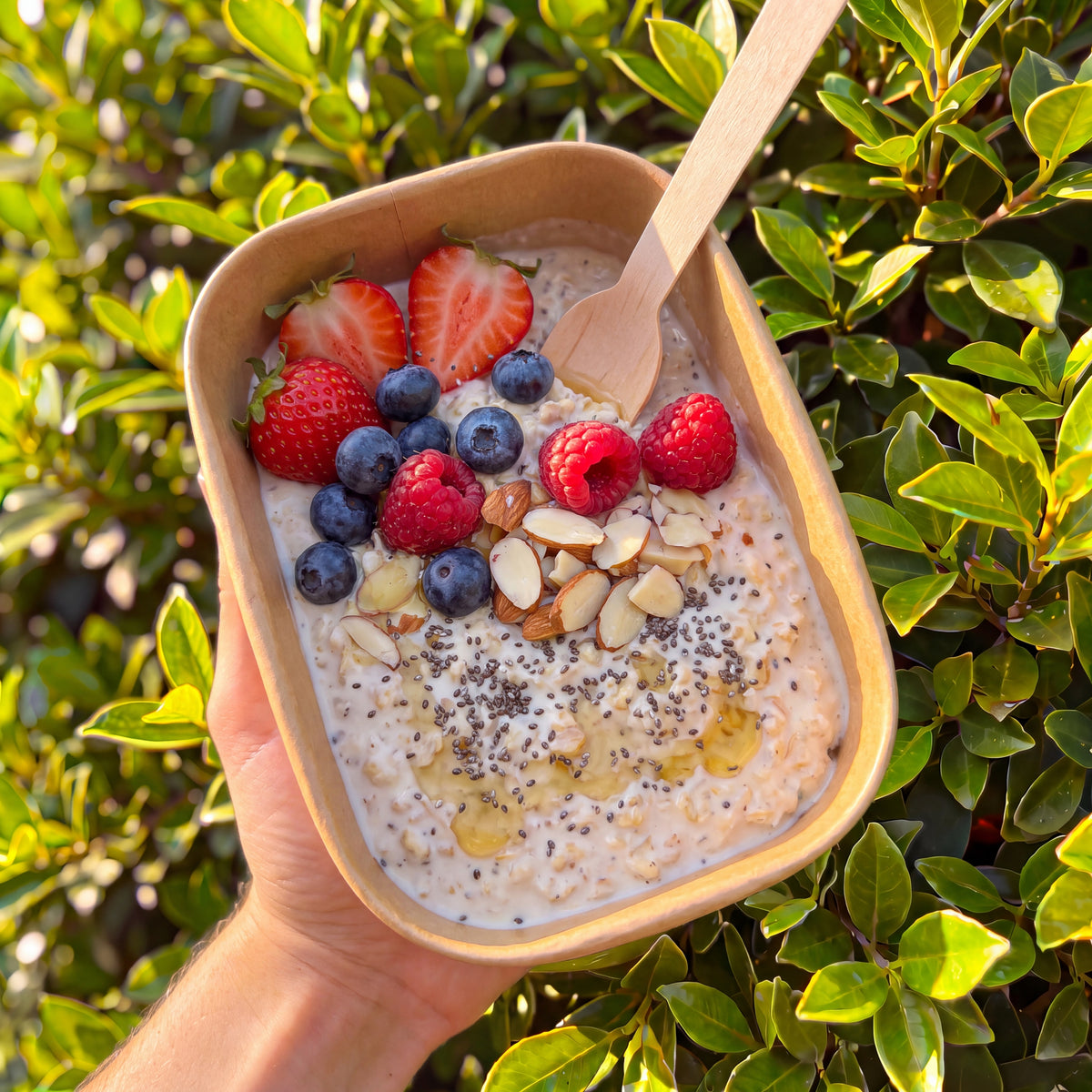 Creamy Summer Berry Overnight Oats