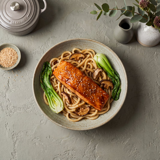Teriyaki Salmon Noodles