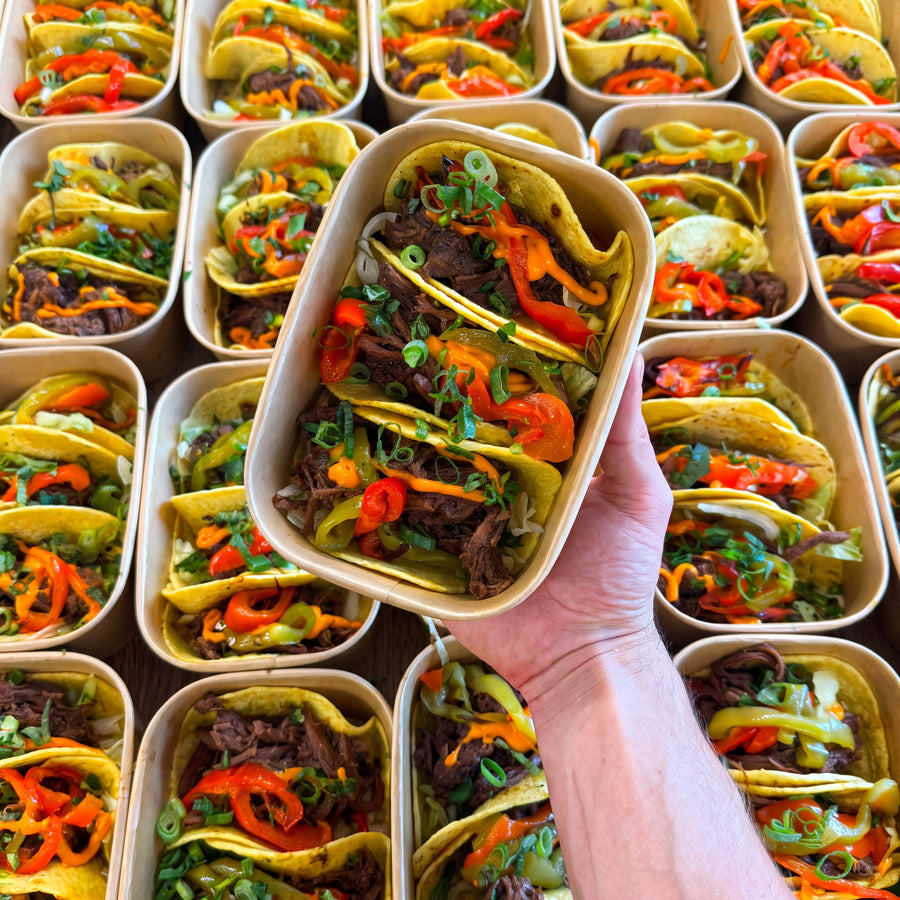 Beef Brisket Tacos – shredded brisket tacos with chipotle crema, JKitchen meal prep